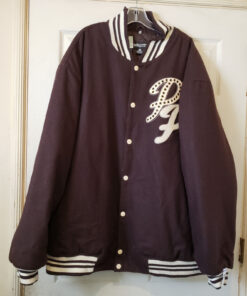 Pelle Pelle Soda Club Brown Wool Varsity Jacket