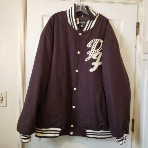 Pelle Pelle Soda Club Brown Wool Varsity Jacket