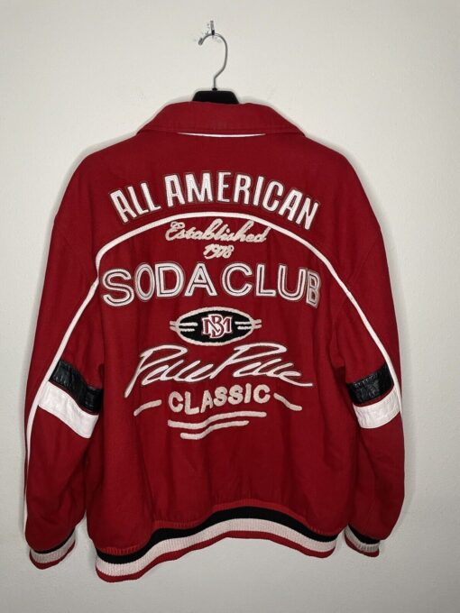 Pelle Pelle Soda Club Red And Black Jacket.