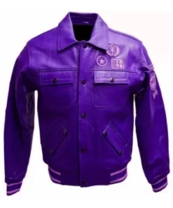 Pelle Pelle Star 1978 Purple Leather Jacket