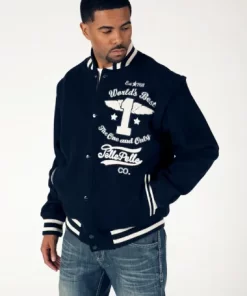 Pelle Pelle The One And Only Dark Blue Varsity Jacket