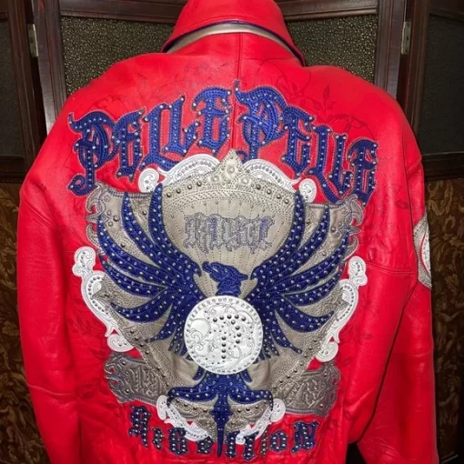 Pelle Pelle Vintage Red Leather Bomber Jacket