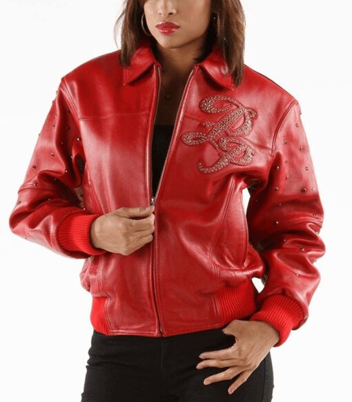 Pelle Pelle Womens Red Leather Jacket