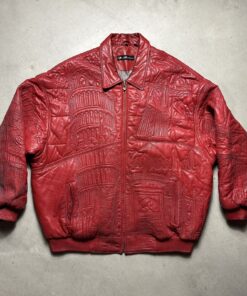 Pelle Pelle World Tour Marc Buchanan Red Leather Jacket