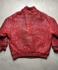 Pelle Pelle World Tour Marc Buchanan Red Leather Jacket.