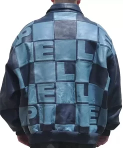 Vintage Pelle Pelle Blue Leather Jacket