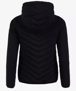 Women's Pelle Pelle Black Hooded Puffer Jacket.