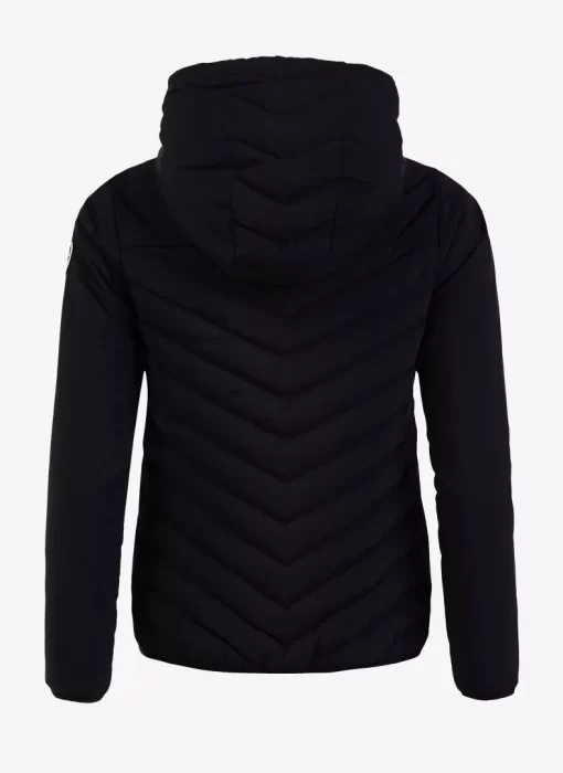 Women's Pelle Pelle Black Hooded Puffer Jacket.