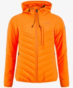 Women's Pelle Pelle Orange Hooded Puffer Jacket