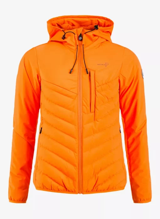 Women's Pelle Pelle Orange Hooded Puffer Jacket