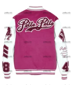 MB Pelle Pelle Pink Varsity Jacket