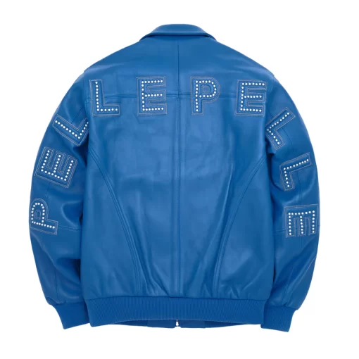 Pelle Pelle Blue Plush Leather Jacket | Men & Women