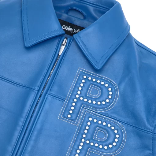 Pelle Pelle Blue Plush Leather Jacket | Men & Women