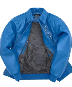 Pelle Pelle Blue Plush Leather Jacket | Men & Women