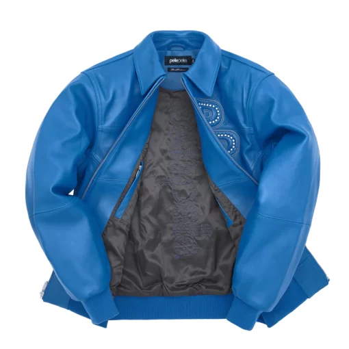 Pelle Pelle Blue Plush Leather Jacket | Men & Women