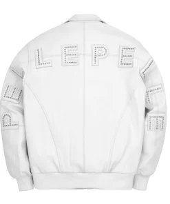 Pelle Pelle White Plush Leather Jacket | Men & Women