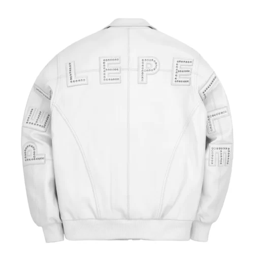 Pelle Pelle White Plush Leather Jacket | Men & Women