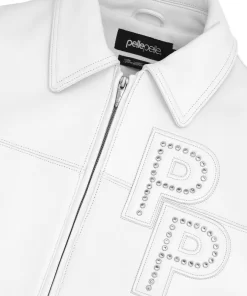 Pelle Pelle White Plush Leather Jacket | Men & Women