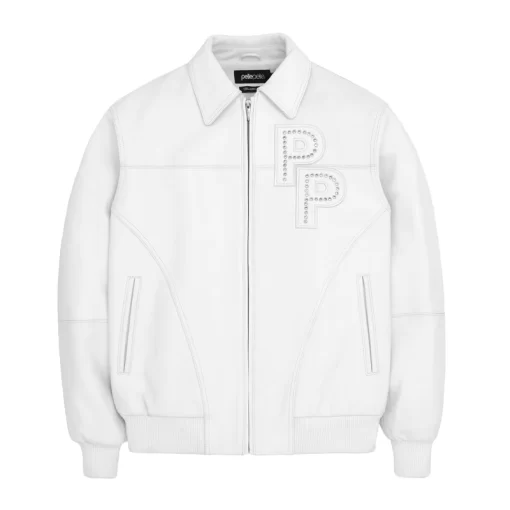 Pelle Pelle White Plush Leather Jacket | Men & Women