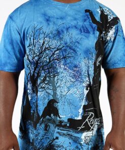 Exclusive Pelle Pelle Blue Spooky Halloween T Shirt