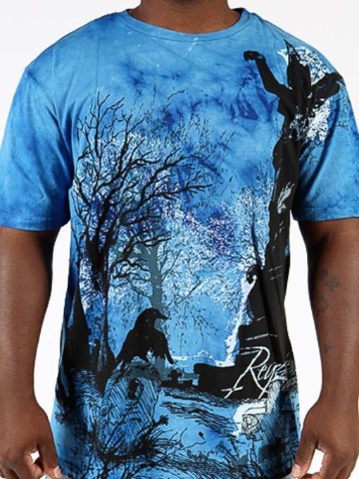 Exclusive Pelle Pelle Blue Spooky Halloween T Shirt