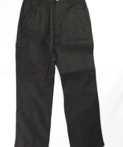 Exclusive Pelle Pelle Crest Linen Black Jeans Pent