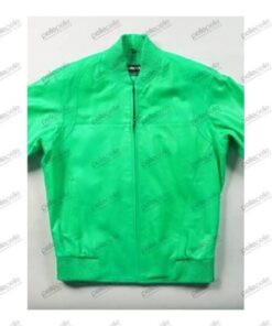 Pelle Pelle Green Bomber Leather Jacket