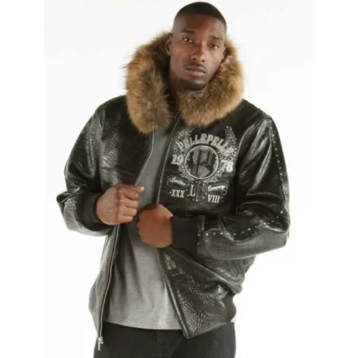 Pelle Pelle World Famous Men Black Jacket | Leather Jacket