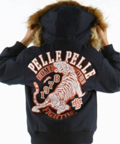 Pelle Pelle 1978 Flighting Navy Fur Kids Jacket