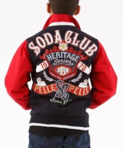 Pelle Pelle 1978 Soda Club Heritage Series Red and Black Kids Jacket