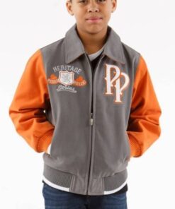 Pelle Pelle 1978 Soda Club Heritage Series Grey and Orange Kids Jacket