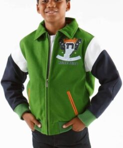 Pelle Pelle 78 Heritage American Standard Green and Black Kids Jacket