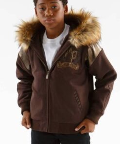 Pelle Pelle Brown Fur Hooded Jacket