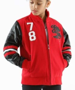 Pelle Pelle Girls 78 Red and Black Jacket