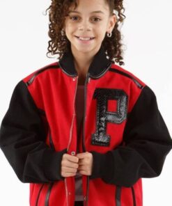 Pelle Pelle Girls Red and Black Jacket