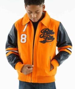 Pelle Pelle Kids 78 Orange and Black Jacket