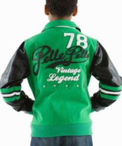 Pelle Pelle Kids 78 Vintage Legend Green and Black Jacket