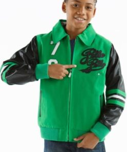 Pelle Pelle Kids 78 Vintage Legend Green and Black Jacket