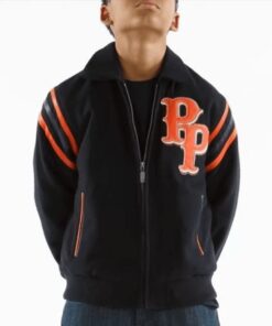 Pelle Pelle Kids Black & Orange Detroit 1978 Jacket