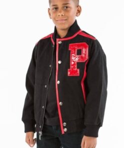 Pelle Pelle Kids Black and Red Jacket