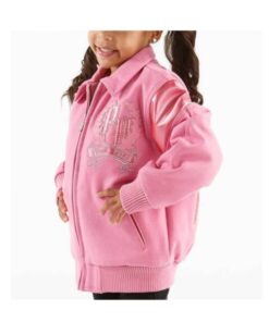 Pelle Pelle Kids Live Like a Queen Blouson Pink Jacket