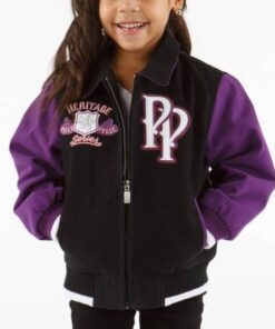 Pelle Pelle Kids Soda Club 1978 Heritage Series Black and Purple Jacket