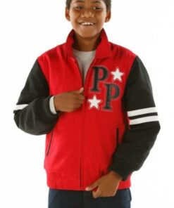 Pelle Pelle Kids Soda Club Crimson Red and Black Jacket