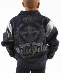 Pelle Pelle Live Like A King Navy Kids Jacket