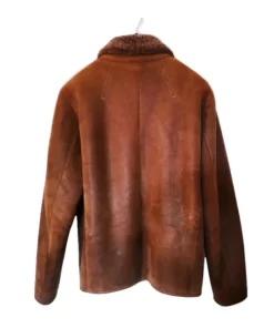 Pelle Pelle Brown Sherpa Leather Fur Coat | Men & Women