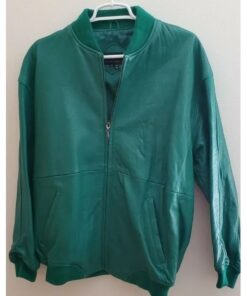 Pelle Pelle Green Leather Bomber Jacket