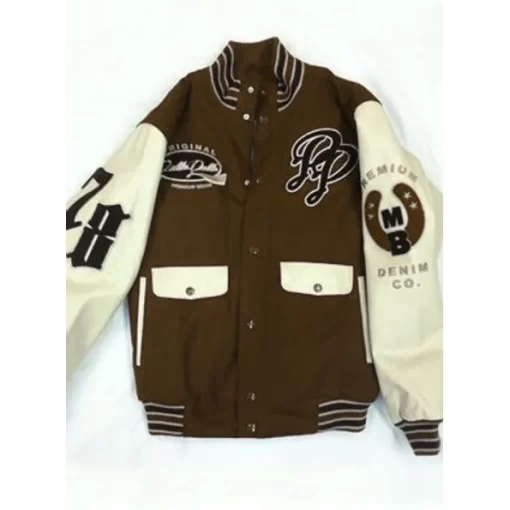 Pelle Pelle Denim Co. Brown Varsity Jacket | Wool Jacket