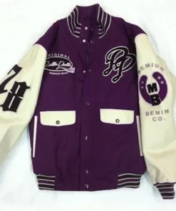 Pelle Pelle Denim Co. Purple Varsity Jacket | Wool Jacket