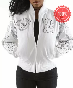 Pelle Pelle White Patches Varsity Jacket