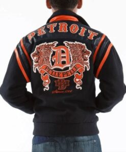 Pelle Pelle Kids Black & Orange Detroit 1978 Jacket